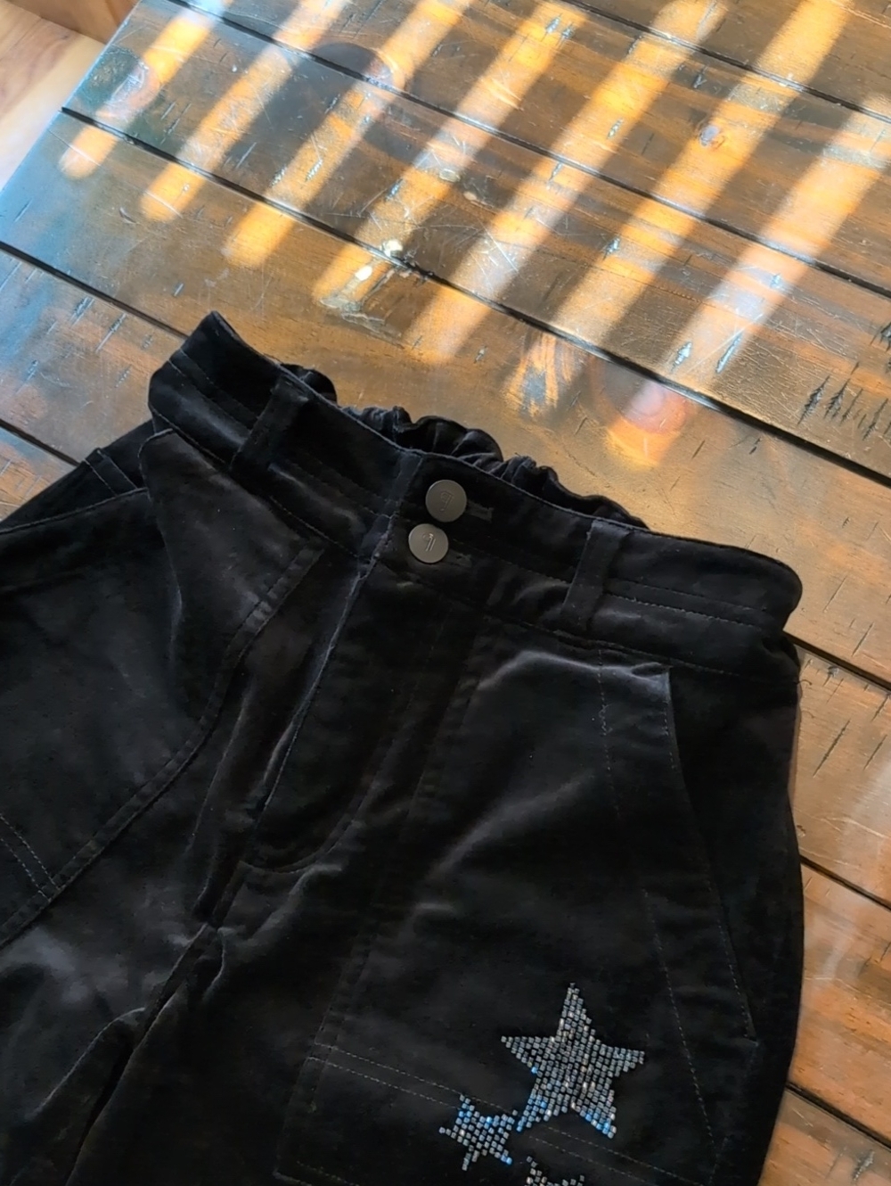 Pilcro The Wanderer Velvet Beaded Pants - Picture 6 of 12